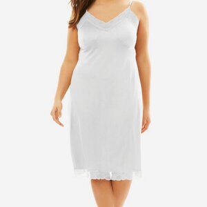 White Comfort Choice Double Skirted Full Slip - NEW in original packaging